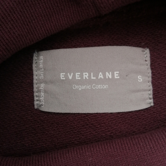 Everlane Cowl Neck Boxy Sweatshirt Burgundy Small - Picture 12 of 16